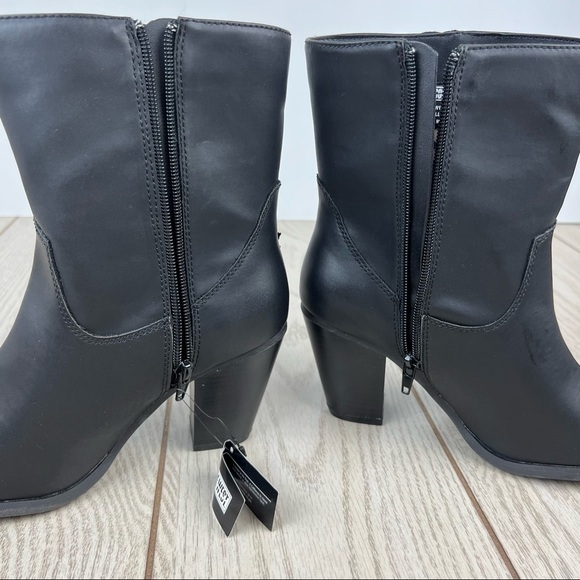 Code West Hugs N Kisses Fringe Western Boots 9M Black Faux Leather $110 - Picture 7 of 11